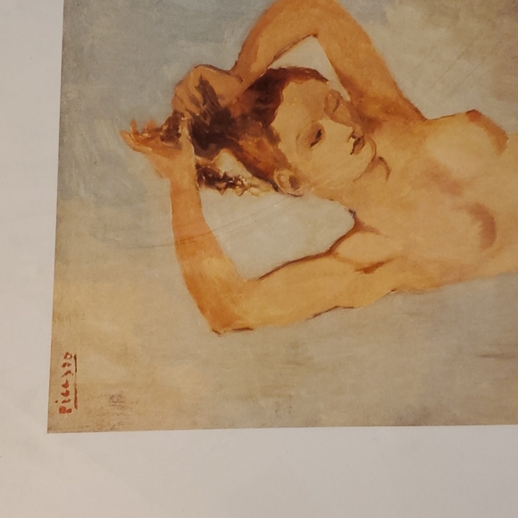 Picasso Print Naked Lady H 20" W 16" - Picture 2 of 7